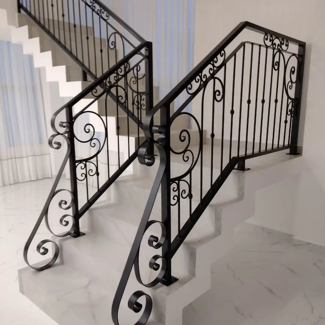 Corrimão de ferro preto